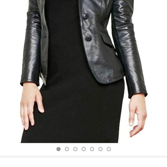 NEW Leather Jacket ( S) - Picture 7 of 8